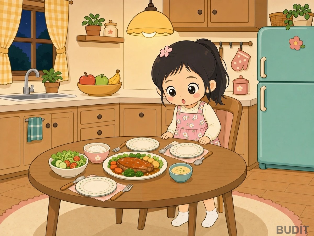 A scene from the NoryBook picture book My Day, a child in one moment of their day